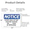Signmission Entry Only At The Visitor Center On _ OSHA Notice Sign, Aluminum, 24in W x 18in L, 2PK OS-2PACK-NS-A-1824-L-12110 - alternate 5